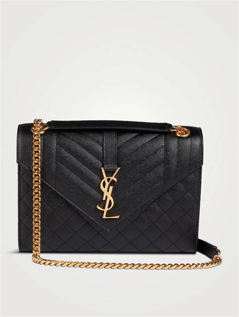 ysl monogram leather shoulder bag|YSL monogram crossbody bag.